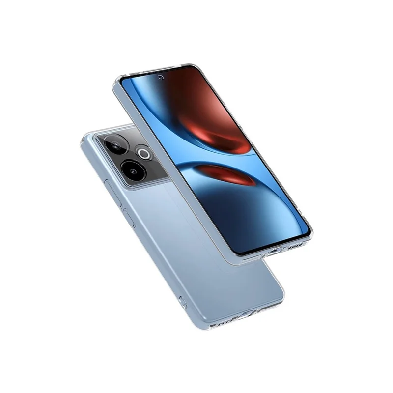 Funda de teléfono transparente ultradelgada y flexible de TPU para Realme GT 7 5G / GT 7T 5G