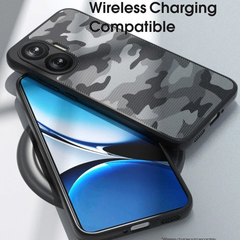 Étui IBMRS pour Xiaomi Redmi Turbo 4 Pro 5G / Poco F7 5G - Cadre TPU Souple, Dos PC Rigide, Protection Antichoc - Transparent Noir