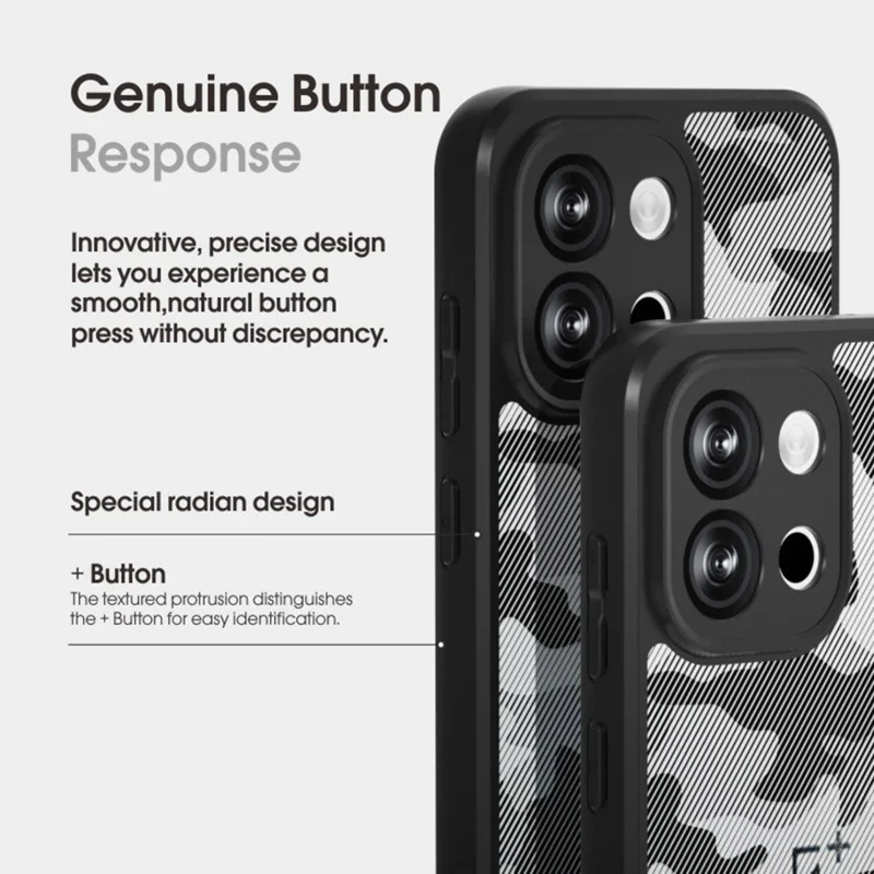 IBMRS Per OnePlus 13T 5G Custodia Cornice in TPU morbido Retro PC duro Anti-caduta Copertura del telefono - Mimetico a griglia