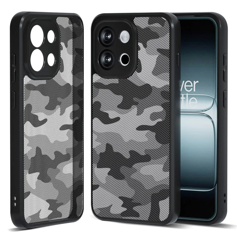 Capa IBMRS para OnePlus 13T 5G - Moldura de TPU Macio, Tampa Traseira Rígida de PC, Antichoque - Camuflagem Artística