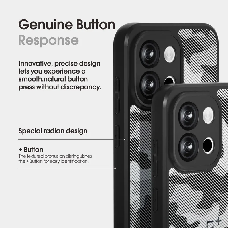 Capa IBMRS para OnePlus 13T 5G - Moldura de TPU Macio, Tampa Traseira Rígida de PC, Antichoque - Camuflagem Artística