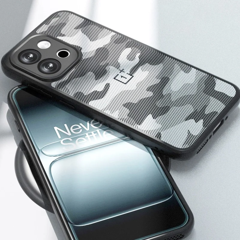 Capa IBMRS para OnePlus 13T 5G - Moldura de TPU Macio, Tampa Traseira Rígida de PC, Antichoque - Camuflagem Artística