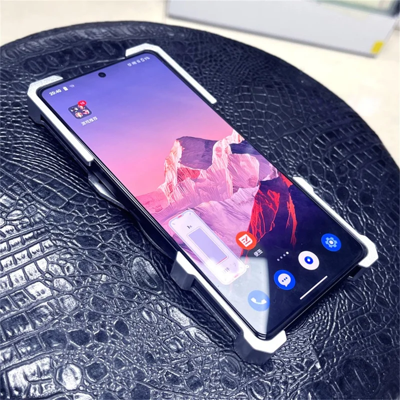 Бампер-чехол для OnePlus Ace 5 Ultra 5G / Ace 5 Racing 5G / Ace 3 5G / Ace 3 Pro 5G / Ace Pro 5G, противоударный магнитный чехол с подставкой из алюминиевого сплава - Черный