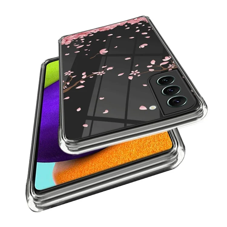 Pour Samsung Galaxy S23 Étui de téléphone portable à impression de motif résistant aux chutes, en TPU flexible - Sakura