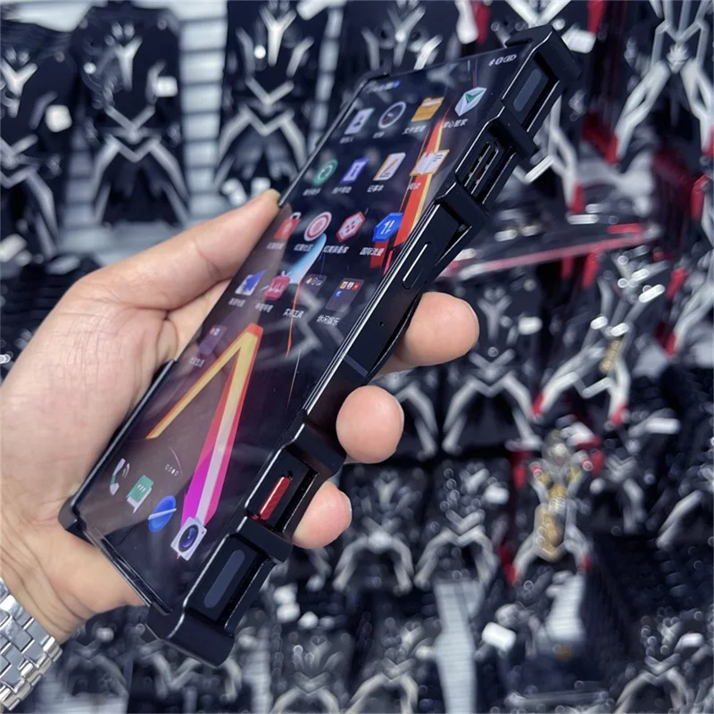 Étui Pare-chocs pour Samsung Galaxy S24+ / S23+ / S23 FE / S22+ 5G, Coque de téléphone magnétique en alliage d'aluminium avec support et dragonne - Noir