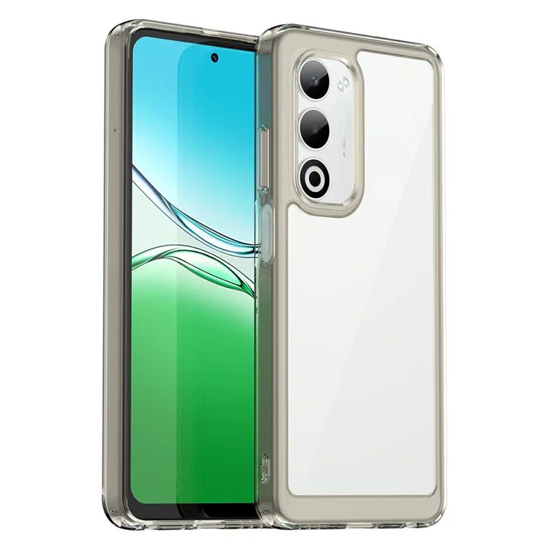 For Oppo A5 5G / A5 4G Case TPU + Acrylic Protective Clear Phone Cover - Transparent Grey
