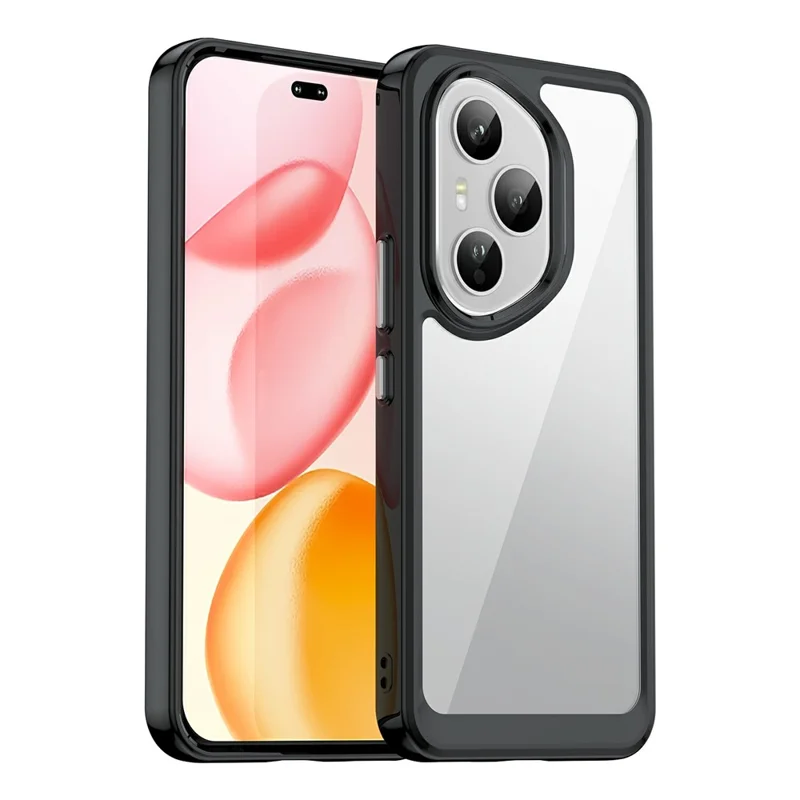 For Honor 400 Pro 5G (Global) Case TPU + Acrylic Protective Clear Phone Cover - Black