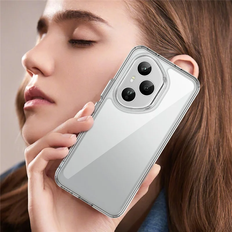 For Honor 400 Pro 5G (Global) Case TPU + Acrylic Protective Clear Phone Cover - Transparent