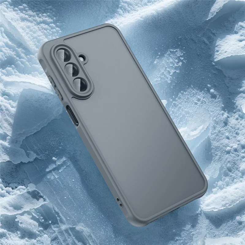 For Samsung Galaxy A17 5G / A17 4G / M17 5G / F17 5G Case Drop Proof Airbags Frosted Translucent PC + TPU Phone Back Cover - Blue