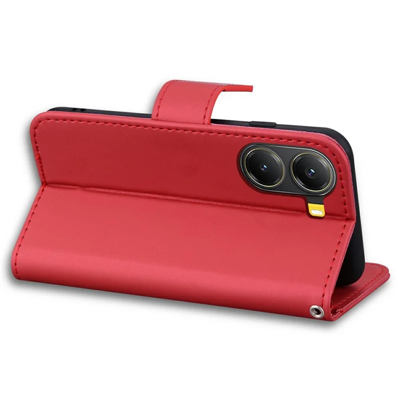 Voor Xiaomi Poco X7 Pro 5G Hoesje met Grappig Cartoonpatroon Portefeuille Leren Telefoonhoes - Rood