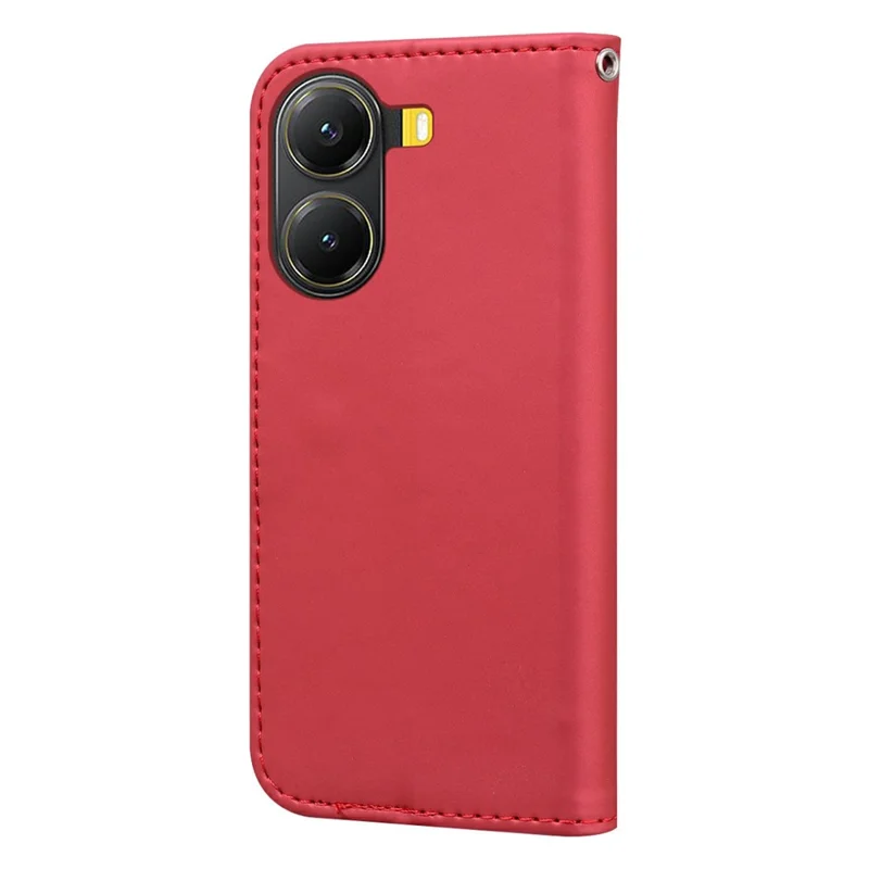Voor Xiaomi Poco X7 Pro 5G Hoesje met Grappig Cartoonpatroon Portefeuille Leren Telefoonhoes - Rood