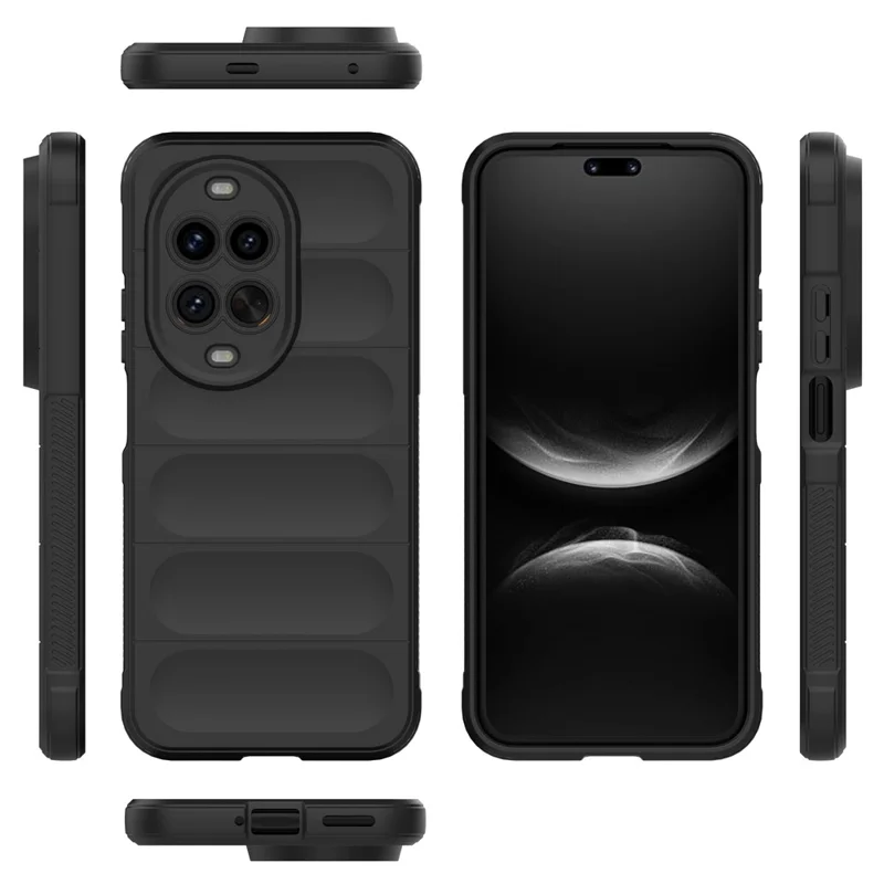 Para Huawei nova 14 Ultra 5G Funda Anti-Caída Suave TPU Resistente Cubierta Trasera de Teléfono - Negro