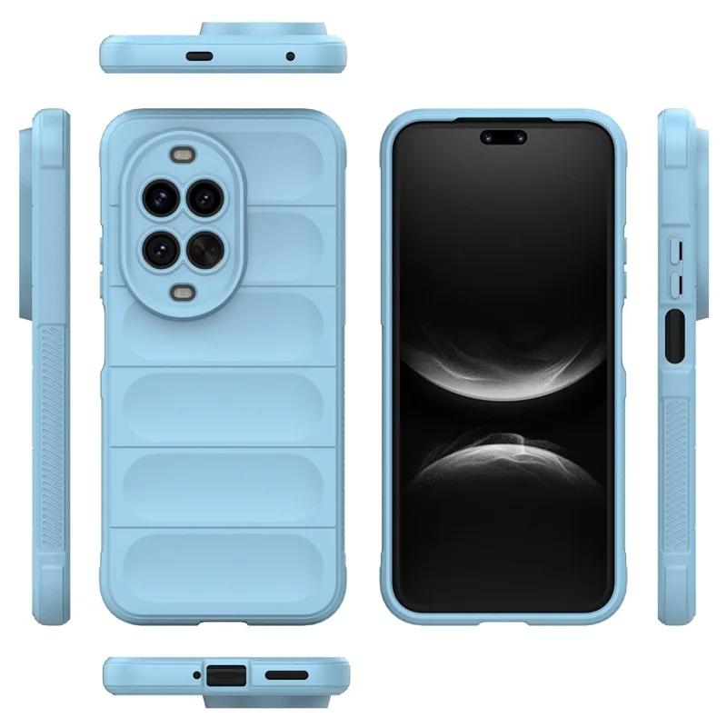 Für Huawei nova 14 Ultra 5G Hülle Stoßfest Weiches TPU Robustes Handyhülle Rückseite - Babyblau
