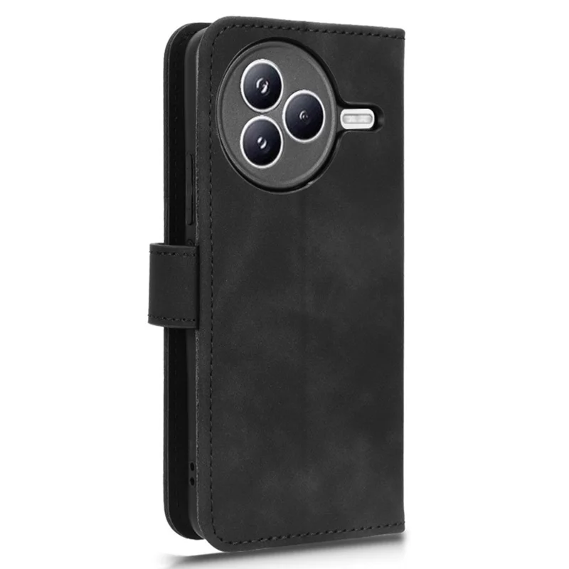 Pour Xiaomi Civi 5 Pro 5G Étui en Cuir Effet Peau Antidérapant Portefeuille Étui Rabattable pour Téléphone - Noir