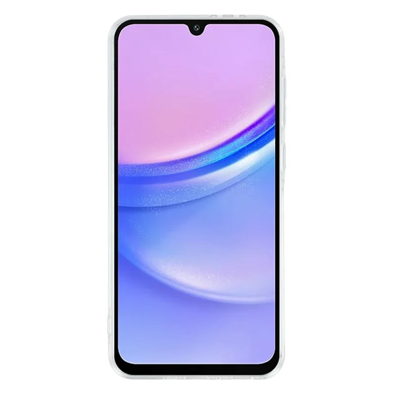 Für Samsung Galaxy A15 4G / A15 5G Hülle mit Strasssteinkante Glitzer Rückseite TPU + PC IMD Handyhülle - Glitzer Hellgelb