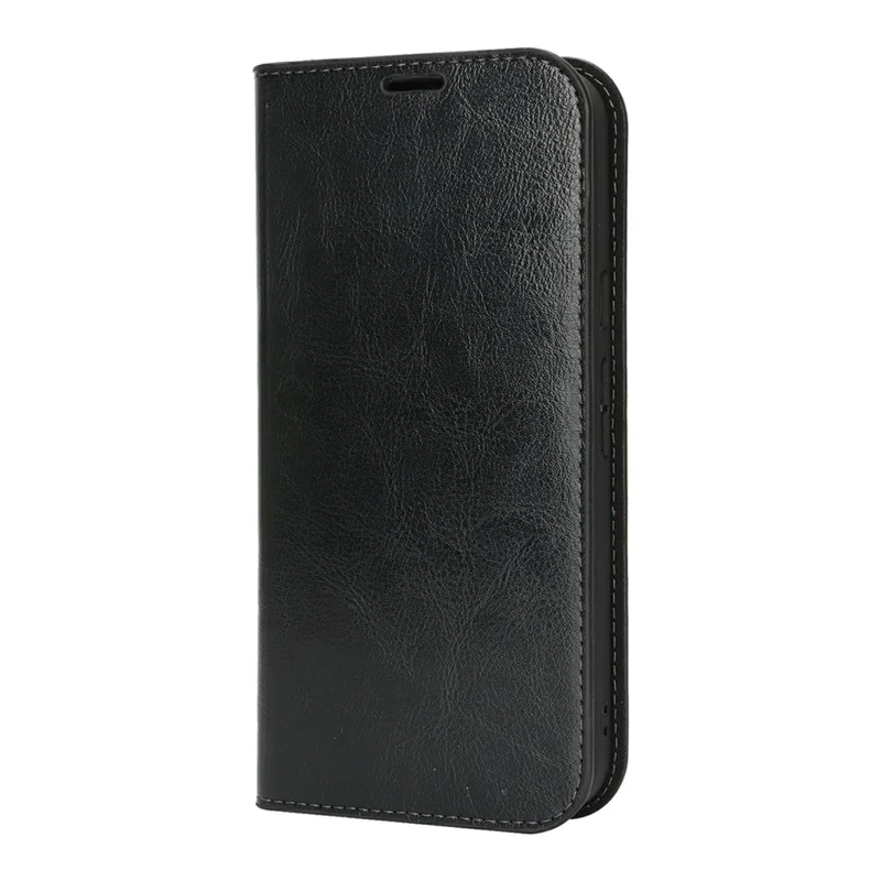For Google Pixel 10 Pro XL Case Crazy Horse Texture Split Leather Wallet Phone Cover - Black