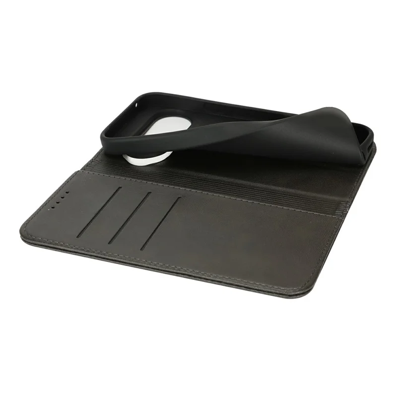 Capa para Google Pixel 10 / 10 Pro em Couro PU Texturizado de Bezerro com Fechamento Magnético para Smartphone - Preto