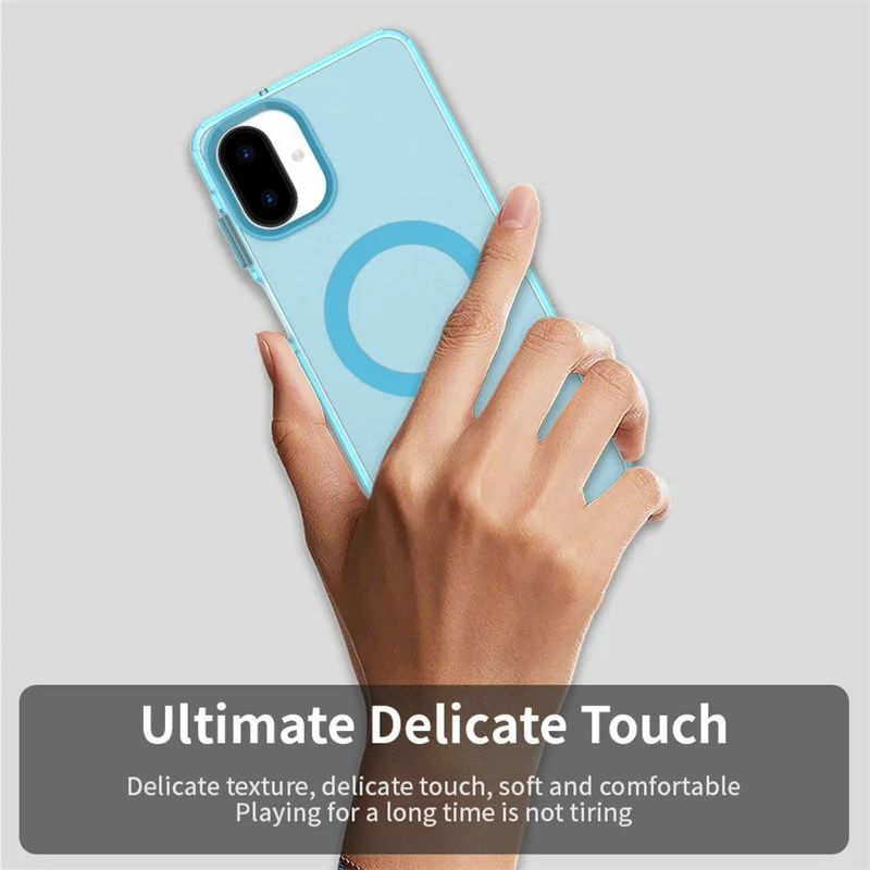 For Samsung Galaxy A07 4G Magnetic Case Anti Drop Hybrid Phone Back Cover - Blue