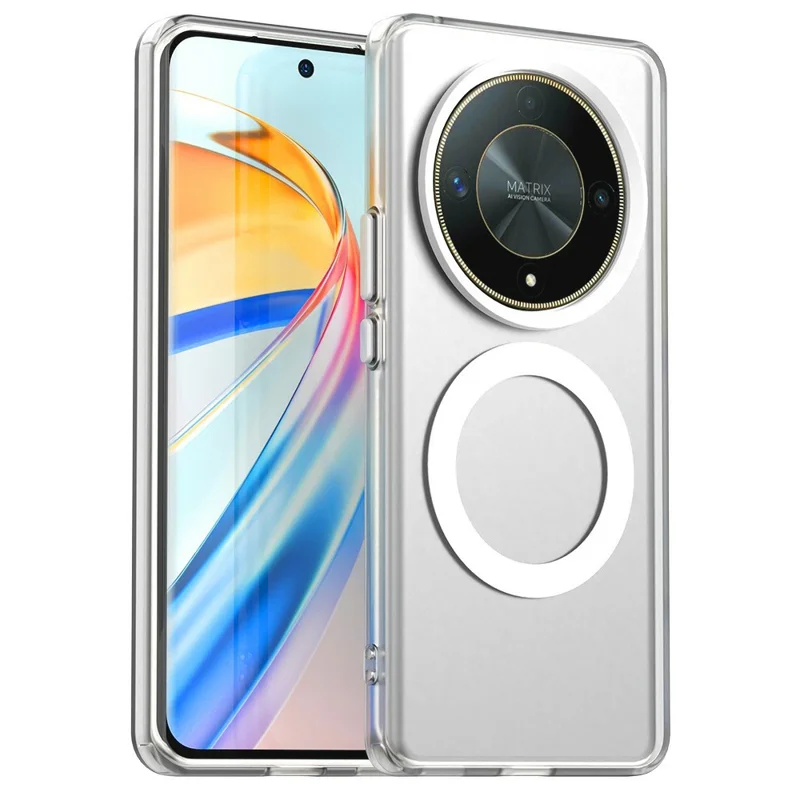 Capa Híbrida para Honor Magic6 Lite 5G / X9 5G / X9b 5G / X50 5G Antichoque para Celular Compatível com MagSafe - Branco