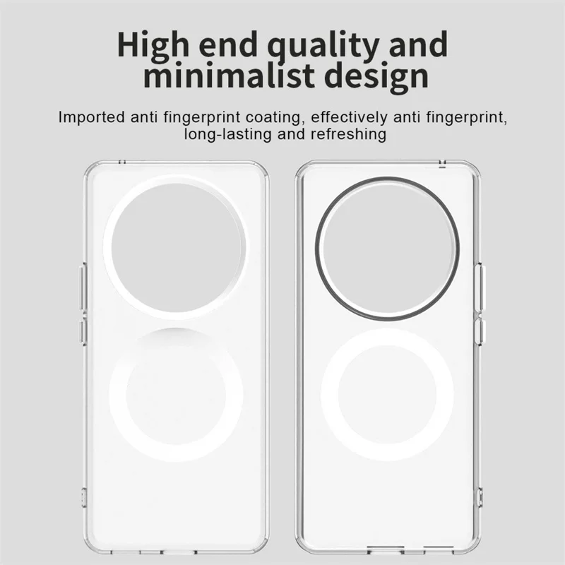 Capa Híbrida para Honor Magic6 Lite 5G / X9 5G / X9b 5G / X50 5G Antichoque para Celular Compatível com MagSafe - Branco