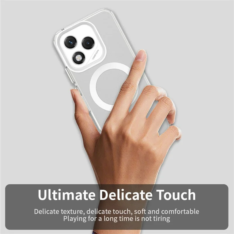 Coque 5G For Honor 400 Lite Compatible avec MagSafe Coque de téléphone hybride anti-chute - Blanc