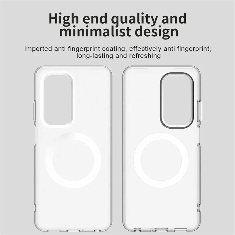 Étui Oppo A5 5G Compatible avec MagSafe Antichoc Hybride pour Téléphone - Blanc