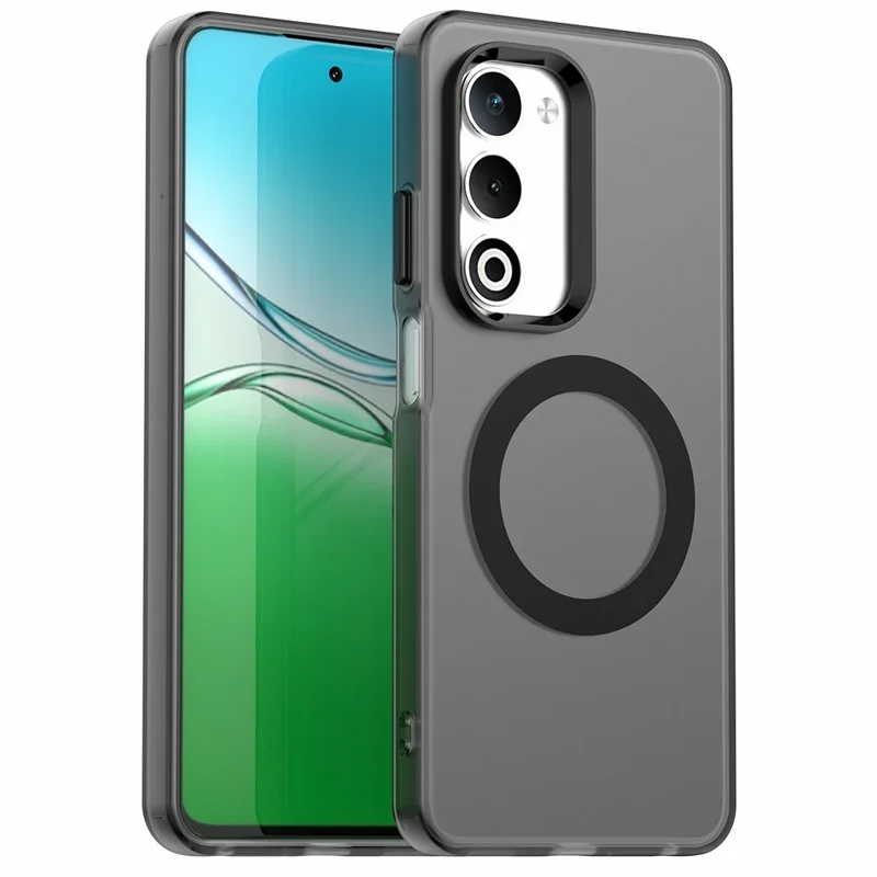 For Oppo A5 5G Case Compatible with MagSafe Anti Drop Hybrid Phone Back Cover - Black