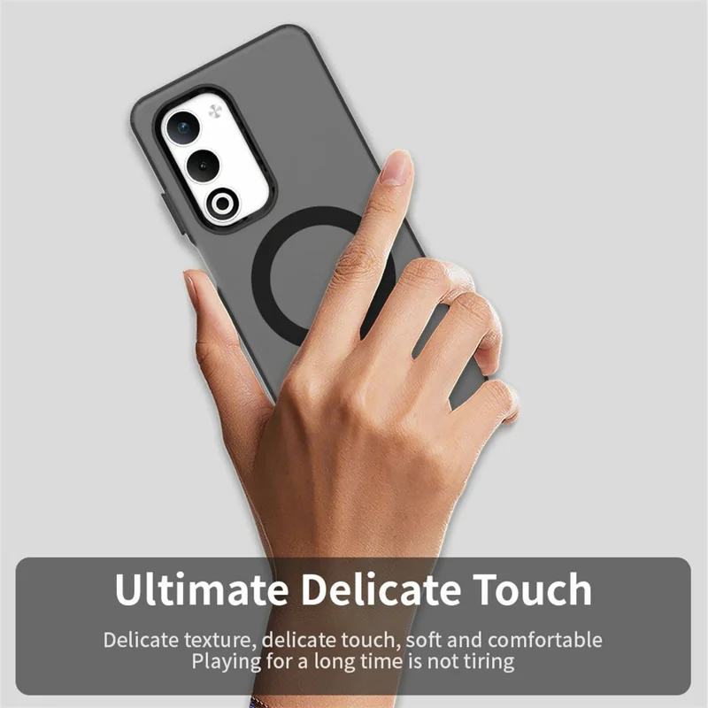 For Oppo A5 5G Case Compatible with MagSafe Anti Drop Hybrid Phone Back Cover - Black