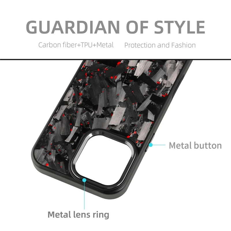 For iPhone 16 Pro Magnetic Case Large Texture Aramid Fiber + TPU Phone Cover with Metal Lens Frame - Black Lens Frame + Black