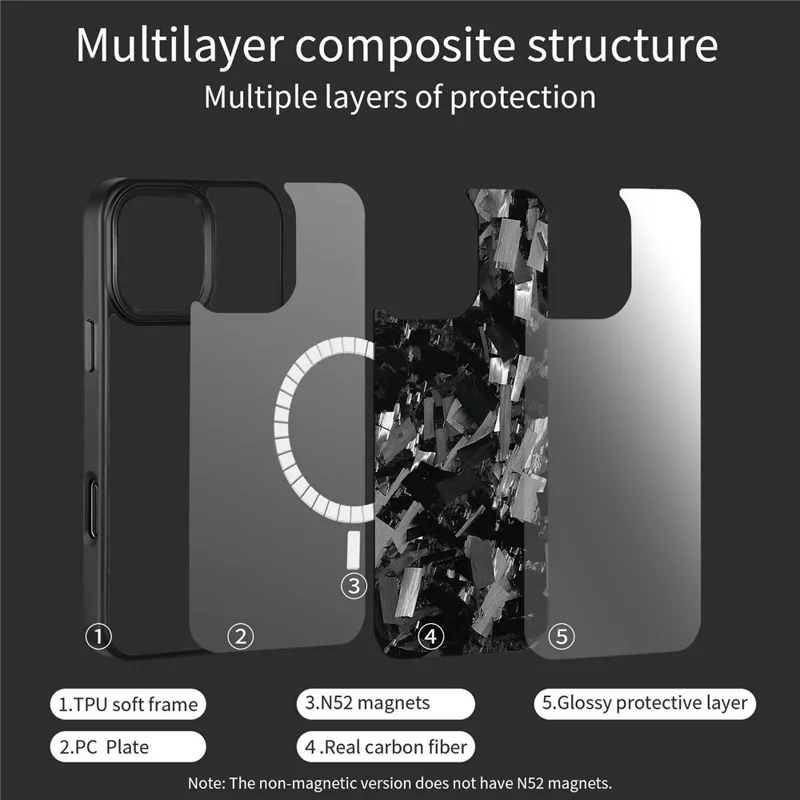 For iPhone 16 Pro Magnetic Case Large Texture Aramid Fiber + TPU Phone Cover with Metal Lens Frame - Black Lens Frame + Black