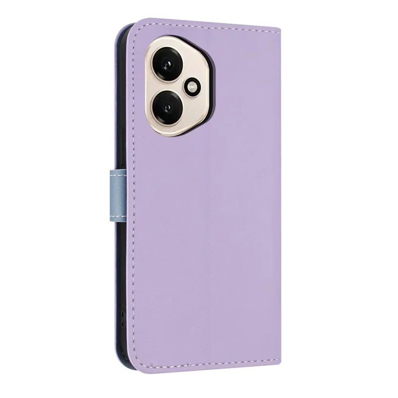 For Honor 400 5G (Global) Case Bowknot Decor Wallet Leather Phone Cover with Wrist Strap - Purple