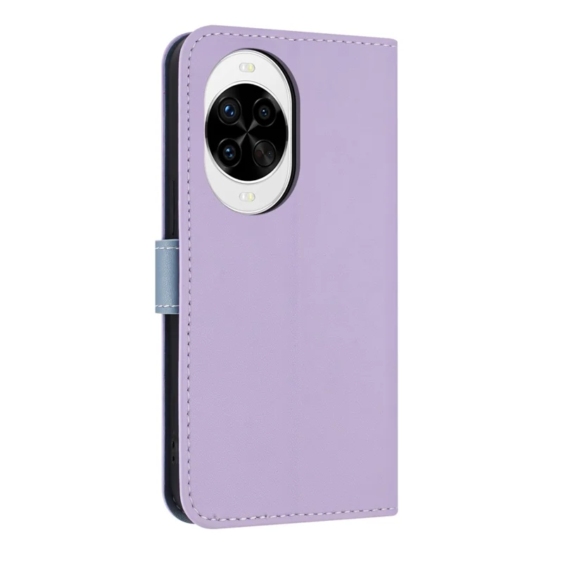 For Huawei nova 14 Pro 5G Case Bowknot Decor Wallet Leather Phone Cover with Wrist Strap - Purple