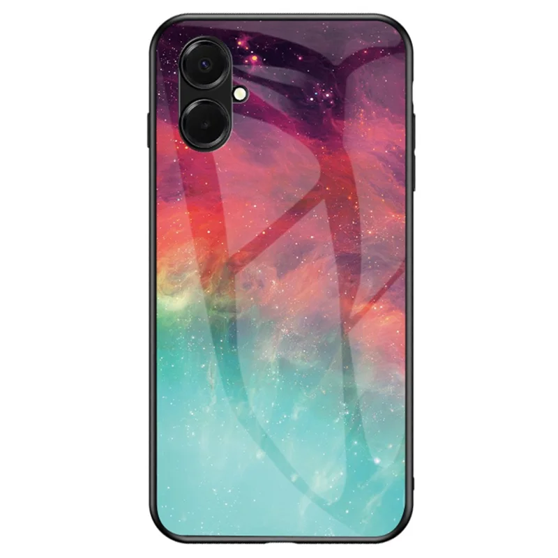 For Samsung Galaxy A07 4G Case Starry Sky Pattern Tempered Glass Phone Cover - Color Starry Sky
