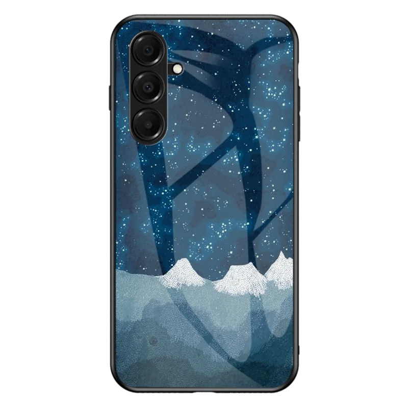 For Samsung Galaxy A17 5G / A17 4G / A26 5G Case Starry Sky Pattern Tempered Glass Phone Cover - Scattering Starry