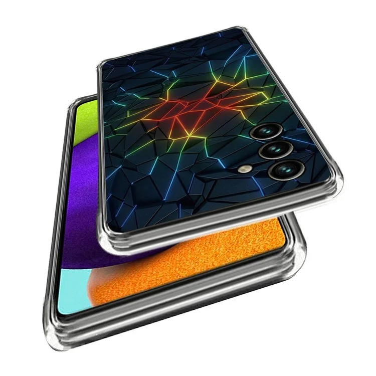 Per Samsung Galaxy A14 5G / A14 4G Stampa a motivi IMD Anti-graffio Custodia morbida in TPU Antigoccia Custodia per cellulare - Geometria