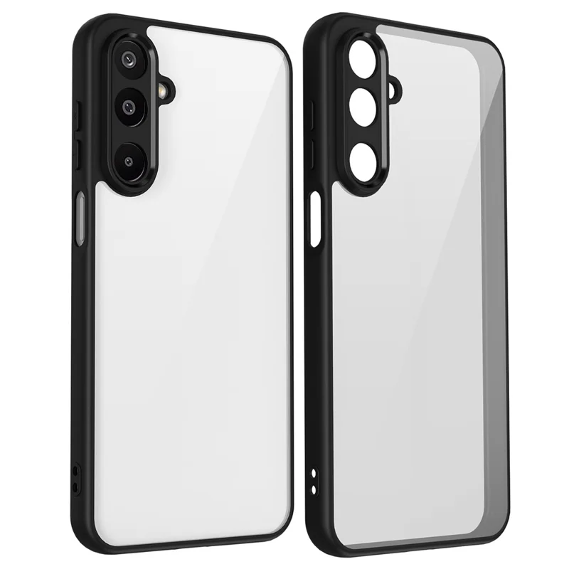 Чехол для Samsung Galaxy M16 5G / F16 5G с матовой поверхностью и противоударной защитой из прозрачного поликарбоната + TPU - Черный