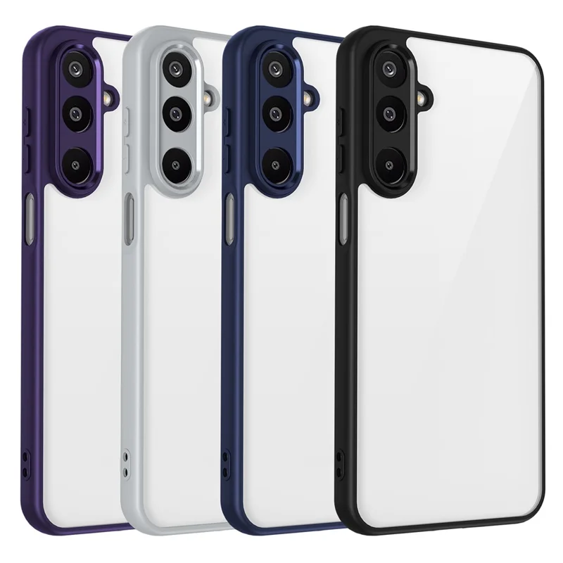 Чехол для Samsung Galaxy M16 5G / F16 5G с матовой поверхностью и противоударной защитой из прозрачного поликарбоната + TPU - Черный