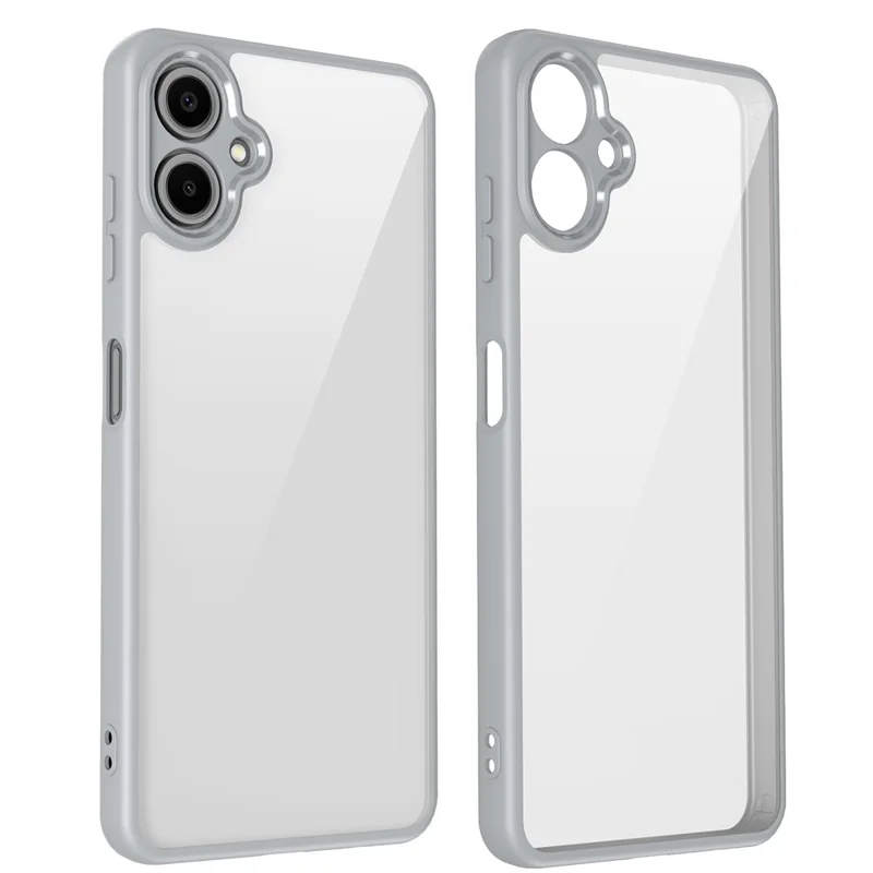 Cover per Samsung Galaxy A06 4G Custodia Opaca Effetto Soft-Touch Trasparente PC + TPU Antiurto per Retro Telefono - Grigio
