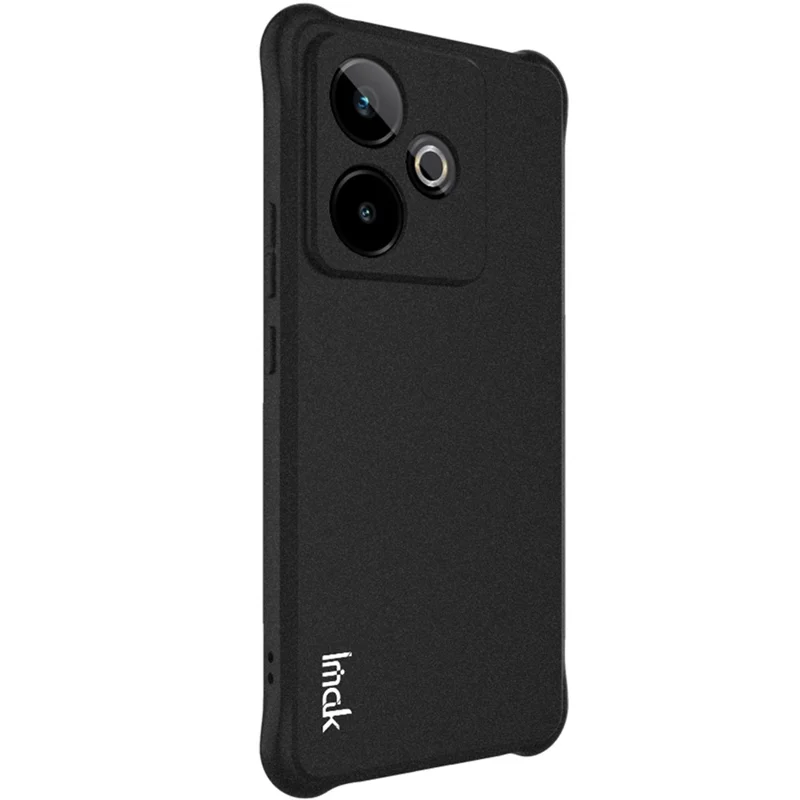 IMAK Para Realme GT 7 5G / GT 7T 5G Capa de Telefone TPU Airbag à Prova de Choque - Preto Fosco