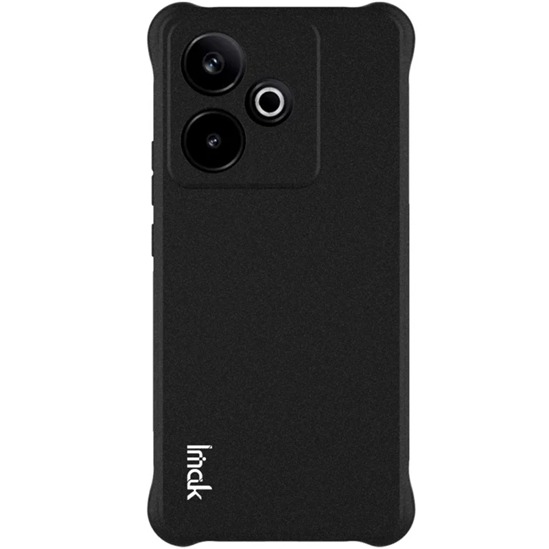 IMAK Para Realme GT 7 5G / GT 7T 5G Capa de Telefone TPU Airbag à Prova de Choque - Preto Fosco