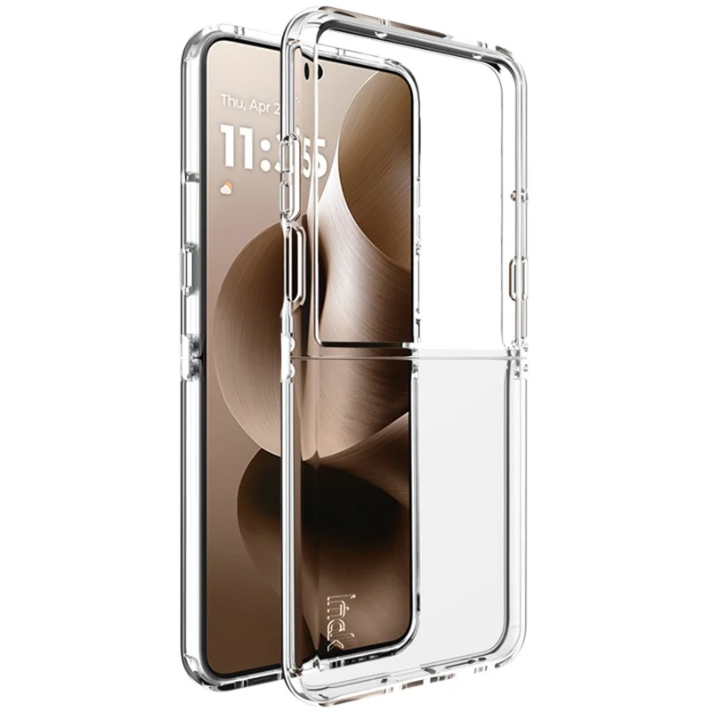 Funda IMAK UX-6 Series para Motorola Razr 60 Ultra 5G con Protección de Airbag, Transparente, Carcasa de TPU para Teléfono