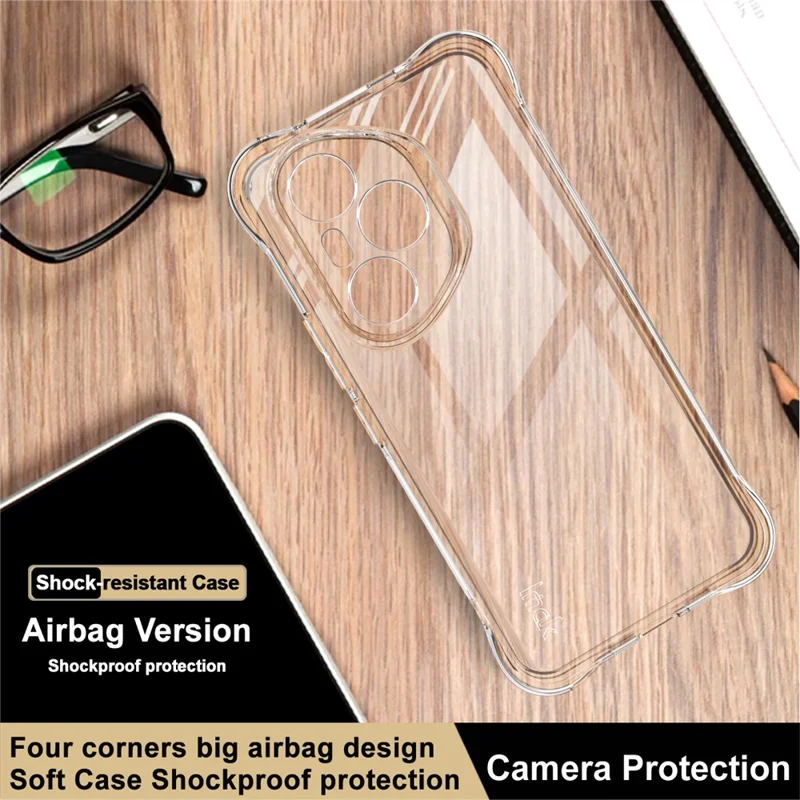 Capa IMAK para Honor 400 Pro 5G (Global) em TPU com Proteção Antichoque Airbag - Transparente