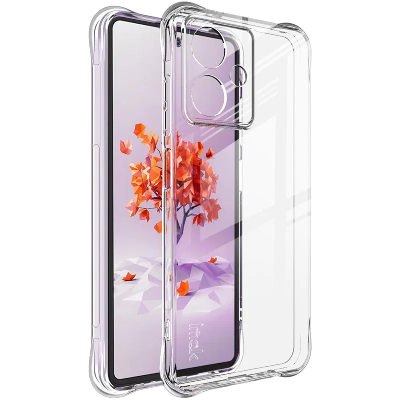IMAK Pour HMD Crest 5G Étui Coque de Téléphone TPU Protection Antichoc Airbag - Transparent