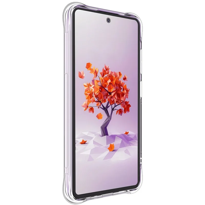 IMAK Pour HMD Crest 5G Étui Coque de Téléphone TPU Protection Antichoc Airbag - Transparent