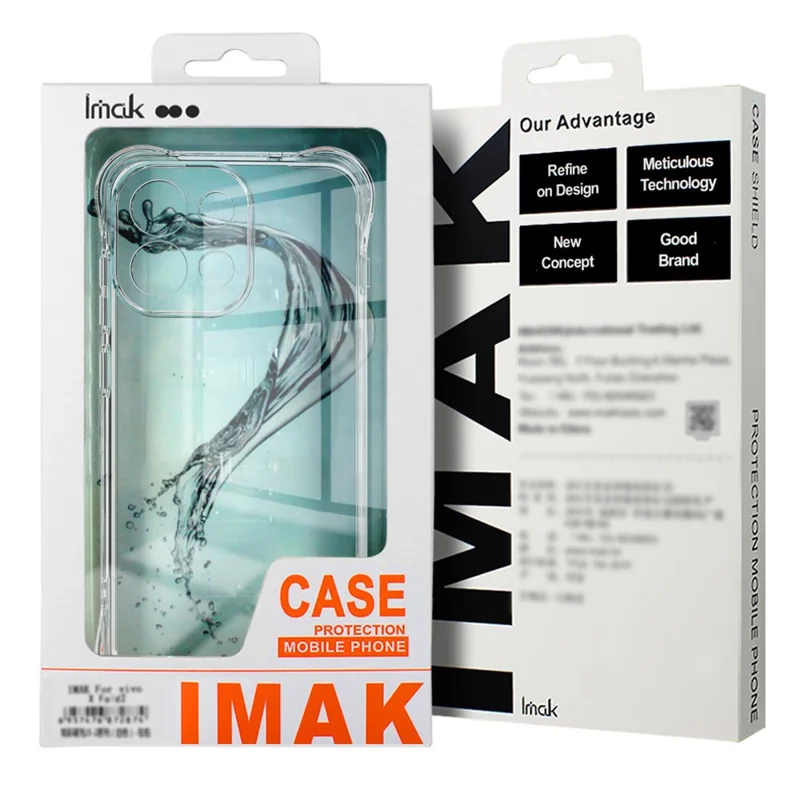 IMAK Pour HMD Crest 5G Étui Coque de Téléphone TPU Protection Antichoc Airbag - Transparent