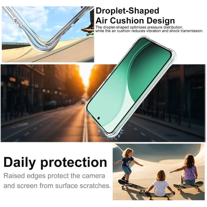 Funda IMAK para Oppo Reno14 5G (Global) Carcasa Transparente de TPU con Protección Antigolpes