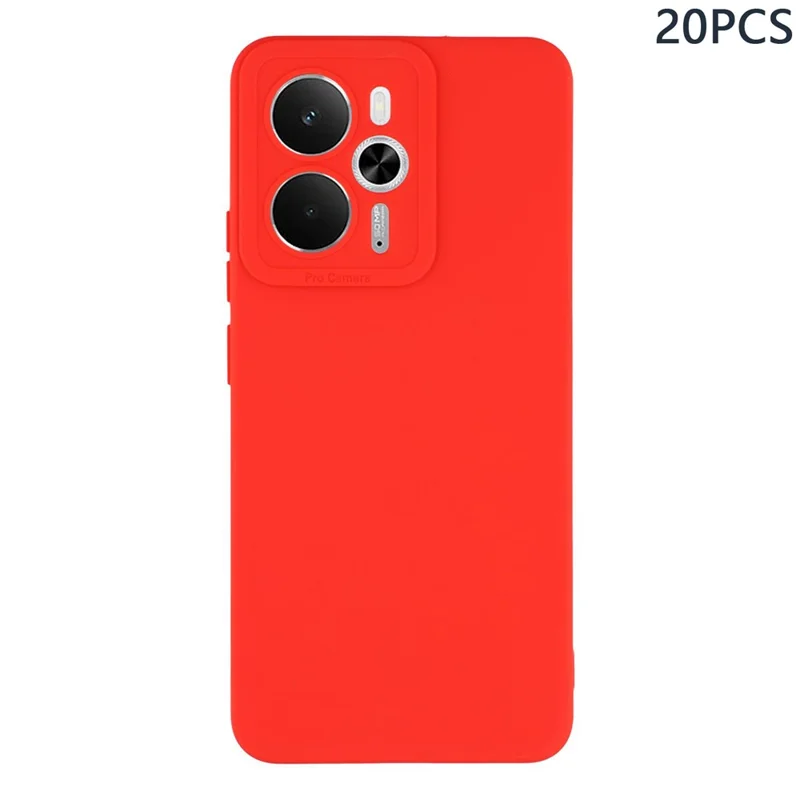 Bulk Purchasing 20Pcs For Realme 14 5G / 14T 5G Case Precise Cutouts 1.3mm TPU Matte Phone Cover - Red