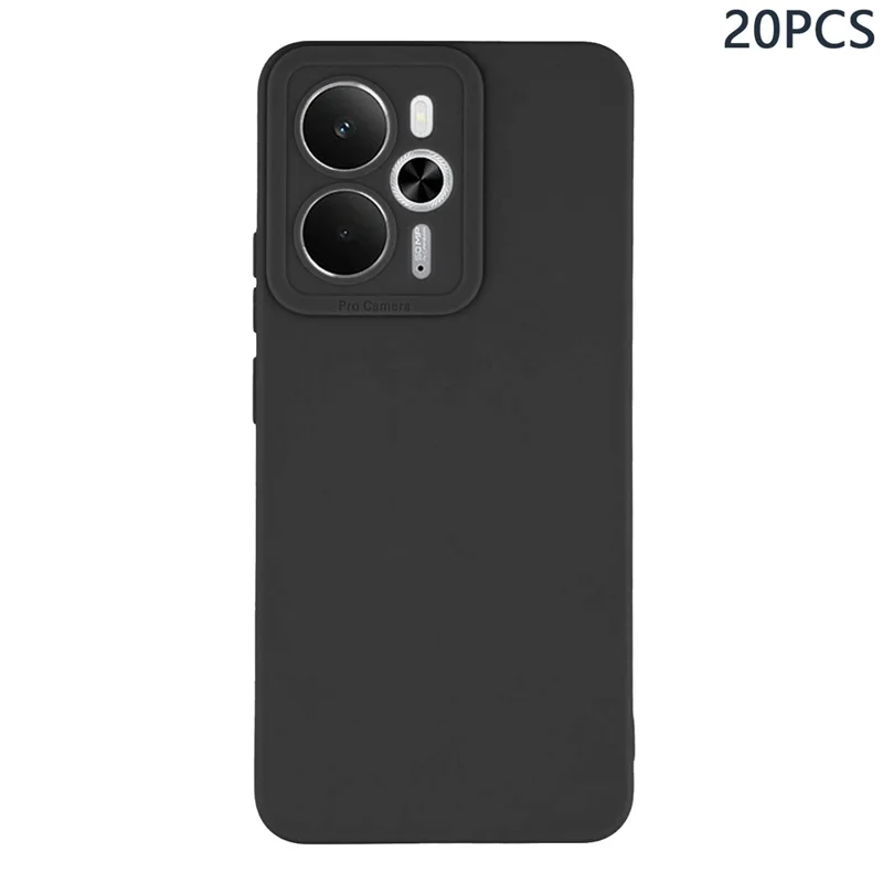 Bulk Purchasing 20Pcs For Realme 14 5G / 14T 5G Case Precise Cutouts 1.3mm TPU Matte Phone Cover - Black