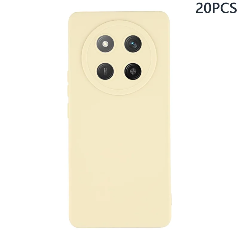 Bulk Purchasing 20Pcs Phone Case For Honor X60 Pro 5G / X9c 5G / Magic7 Lite 5G , Precise Cutouts 1.3mm TPU Matte Cover - Ivory White