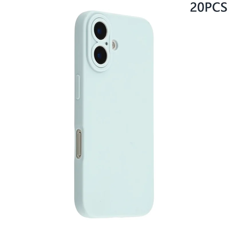 Bulk Purchasing 20Pcs For iPhone 16 Case Precise Cutouts 1.3mm TPU Matte Phone Cover - Blue